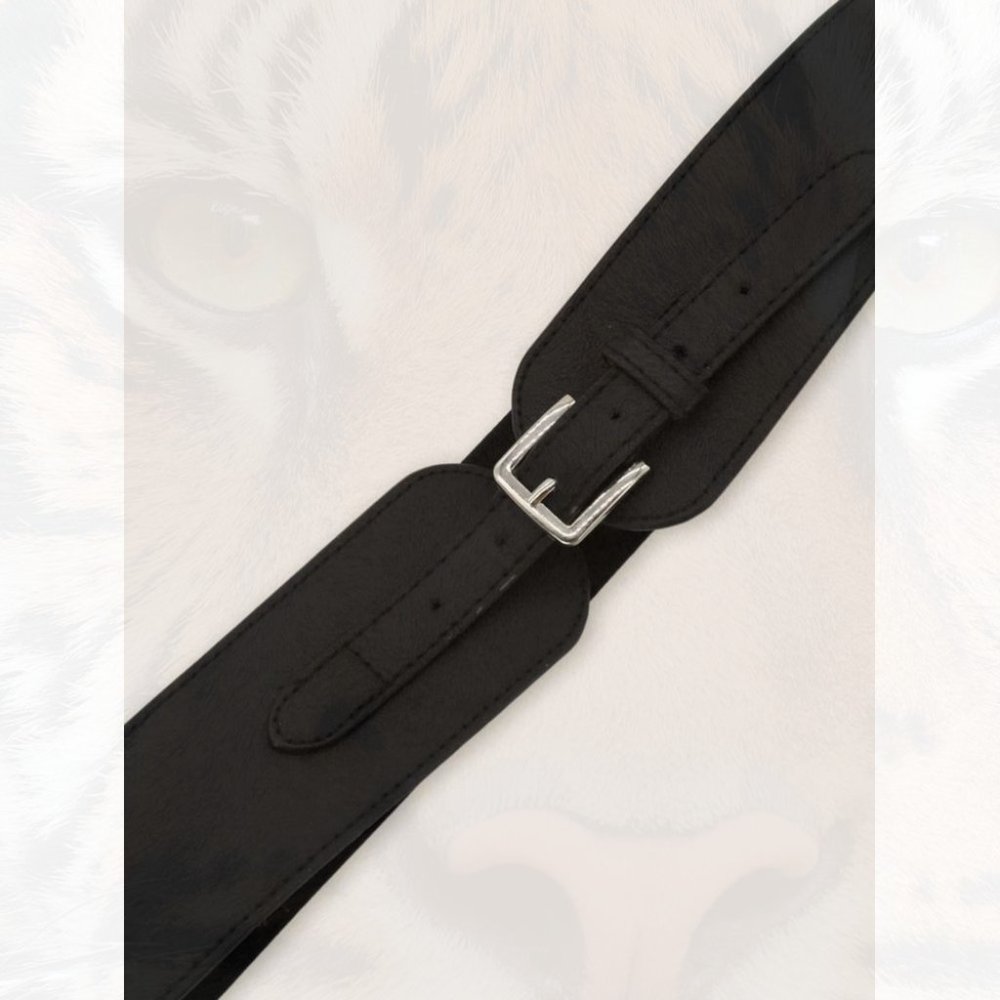 New Metal Buckle Wide Belt 195 - Picture 2 of 3